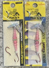 2 Packs Mack’s Double Whammy Kokanee Pro UV Glow 22201 Size 6