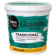Salon Line Guanidine Smoothing Relaxer Regular Medium Hair Strenght 218g