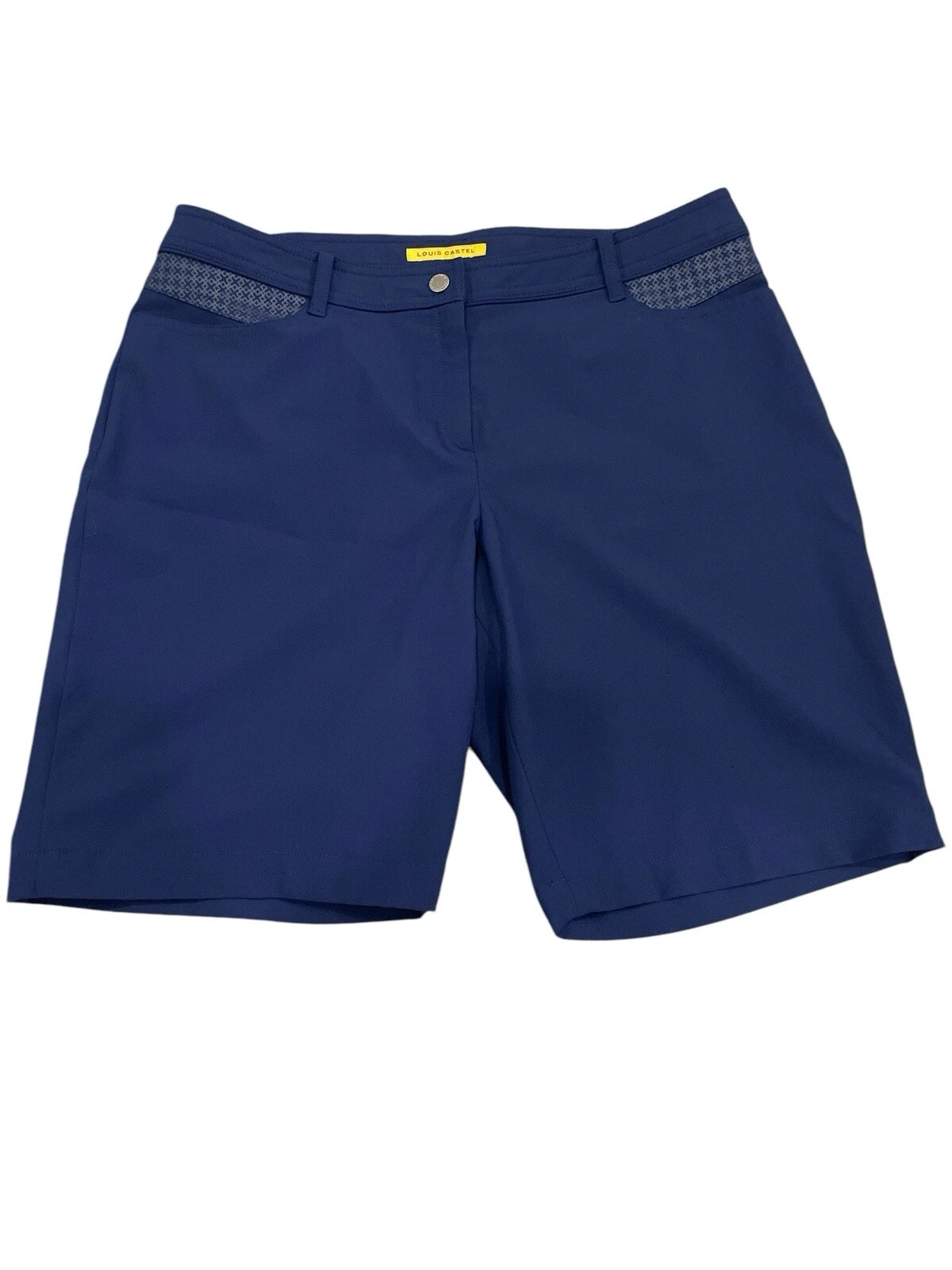 Louis Castel Men Golf Shorts Size 32 Blue