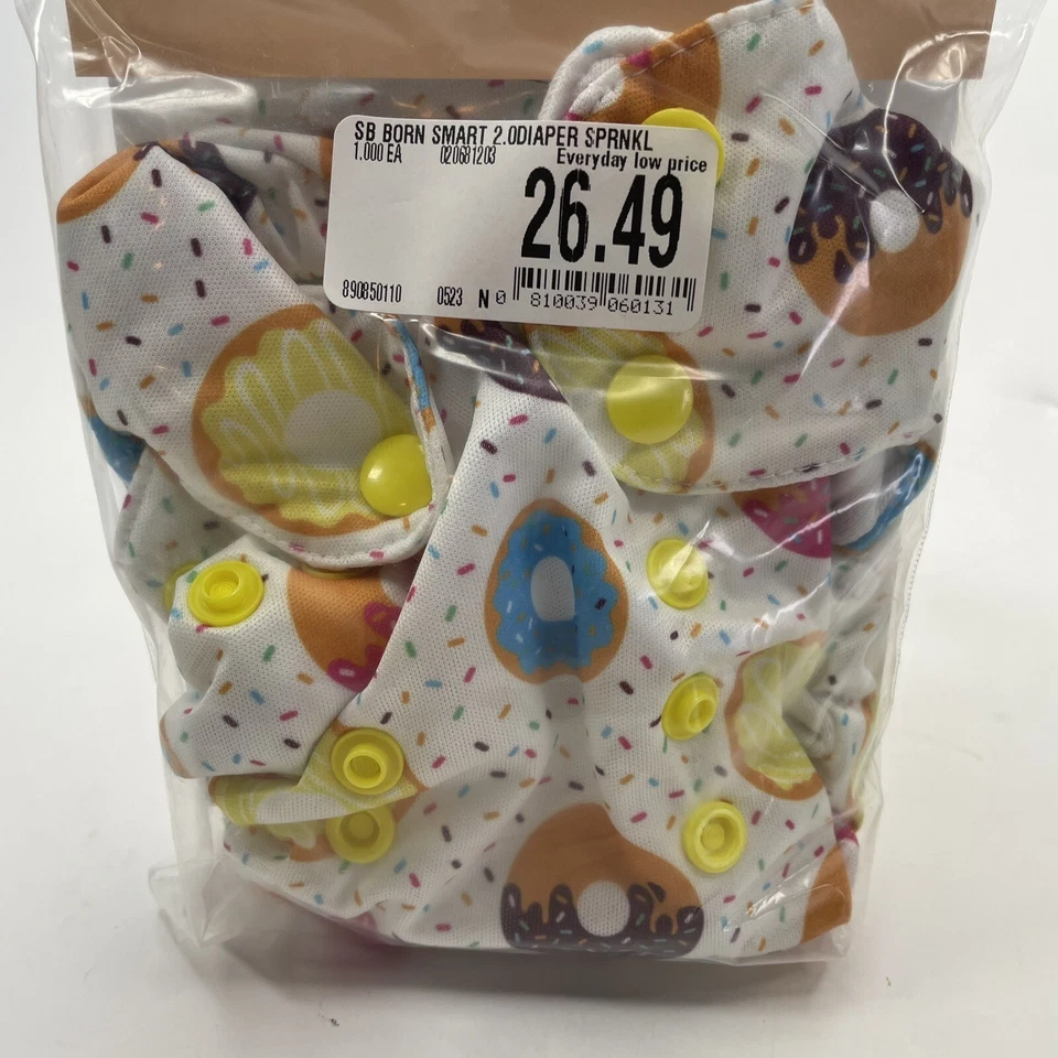Smart Bottoms Cloth Newborn Diaper (Sprinkles) - Image 3 of 4