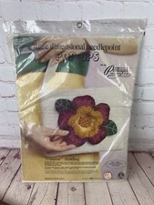 Vintage NIP Paragon Brand 3-D Needlepoint Primrose Handbag Stitchery Kit