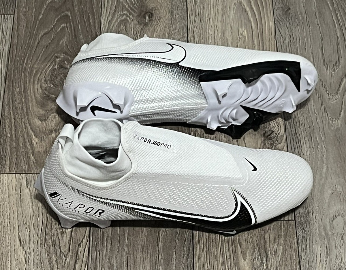 Nike Vapor Edge Pro 360 White Football Cleats Men's NEW