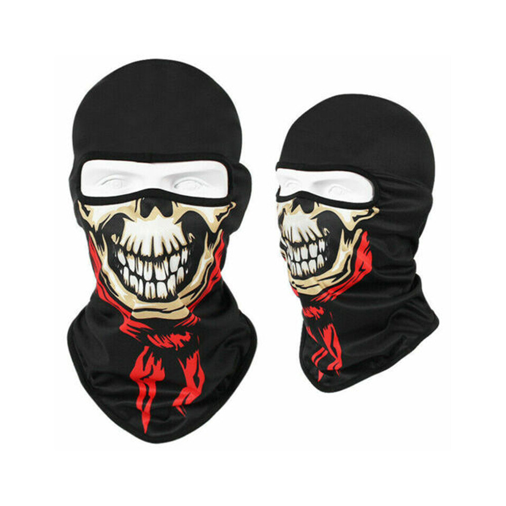 Passamontagna Teschio Maschera Balaclava Teschio Fantasma - Completa Viso, Per Cosplay, Sport Invernali, Halloween Balaclava Fantasma Teschio - Foto 5