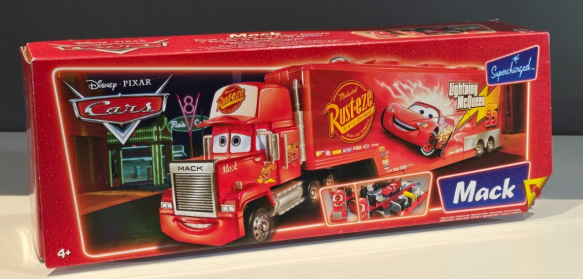 DISNEY PIXAR CARS - MACK TRUCK HAULER 2006 SUPERCHARGED SERIES