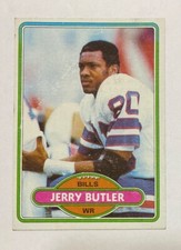 1980 Topps Jerry Butler RC #36 Buffalo Bills Rookie Football Card VG. rookie card picture