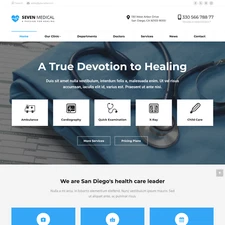 Medical Clinic Website Design with Free VPS Web Hosting and Installation