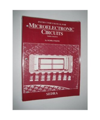 Instructor's Manual for 3r.e [Microelectronic Circuits], Smith, K. C. A.; Sedra,