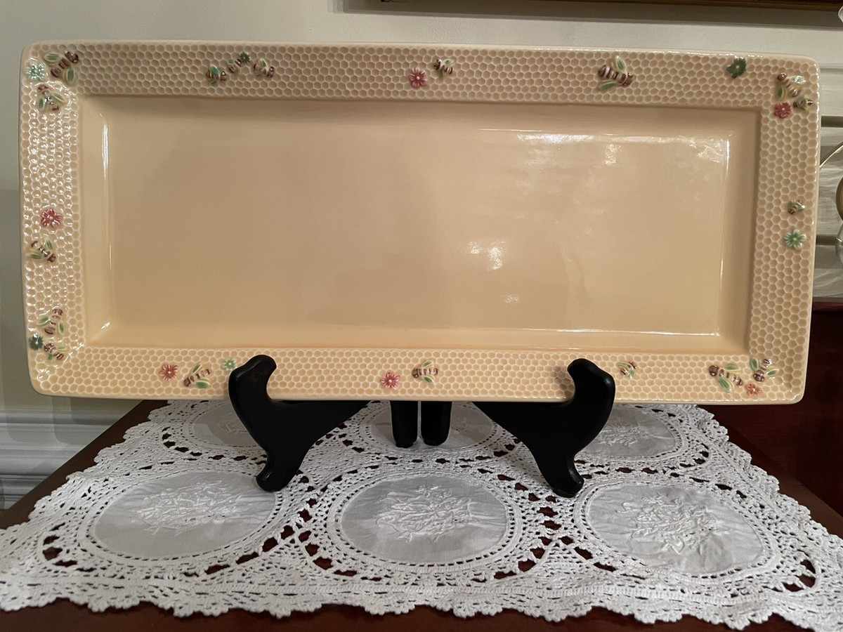 Williams-Sonoma HONEYBEE Yellow Large Rectangular Serving Platter