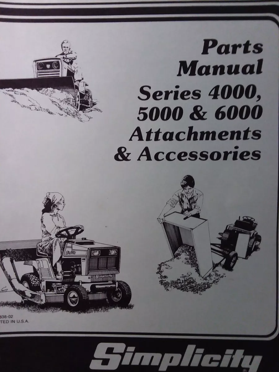 Simplicity lawn 2024 tractor parts