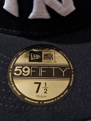 New York Yankees NY 59FIFTY 7 1/2 Men's Fitted New Era Hat Cap
