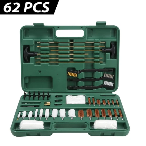 62PCS Gun Cleaning Kit Set For Hunting Rifle Pistol Shotgun Firearm Cleaner Tool - Picture 4 of 15