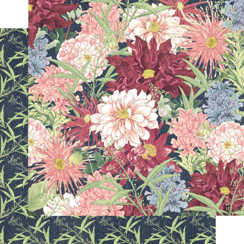 GRAPHIC 45 "BLOSSOM" 12X12 PAPER PACK + STICKERS FLORALS RETIRED SCRAPJACK'S PL - Picture 3 of 10