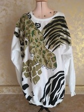 Plumo Vintage Jaguar Paw Light Weight Long Sleeve Sweatshirt Size L Made USA