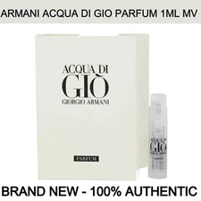 New Giorgio Armani Acqua Di Gio Parfum Vial for Men, 0.04 oz (1ml)
