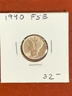 1940-P  Mercury Silver Dime Gem BU FSB
