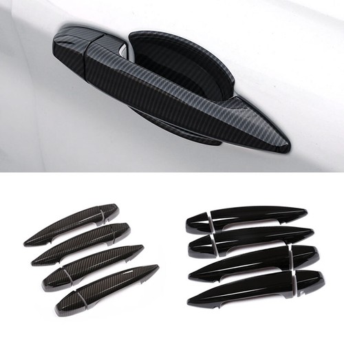 2pcs Car Styling Carbon Texture Door Armrest Handle Pull Cover Trim For Bmw 3 Series E90 E91 E92 - View #6