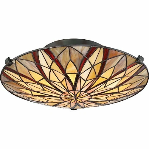 Quoizel TFVY1400VA 2-Light Victory Flush Mount in Valiant Bronze - Picture 4 of 9