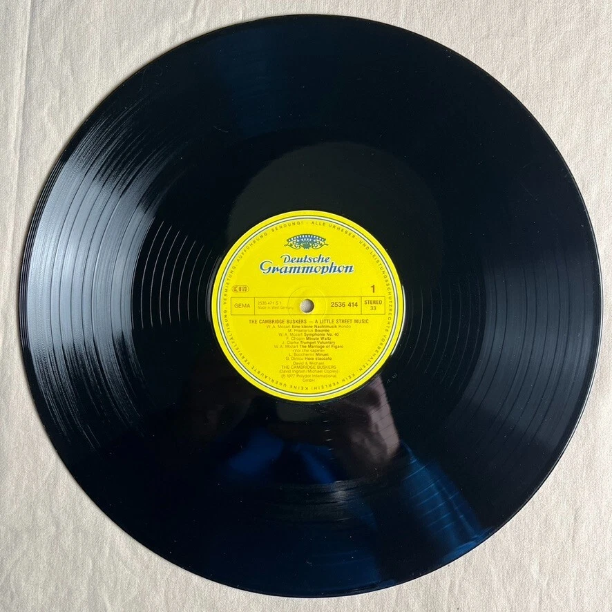 THE CAMBRIDGE BUSKERS A Little Street Music 1981 LP Deutsche Grammophon - VG+ - Image 3 of 4