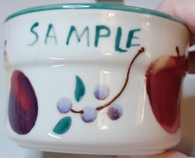 HARTSTONE RAMEKIN LITTLE BAKING DISH Sugar Sugar Fruit Apple Pear Grapes Sample