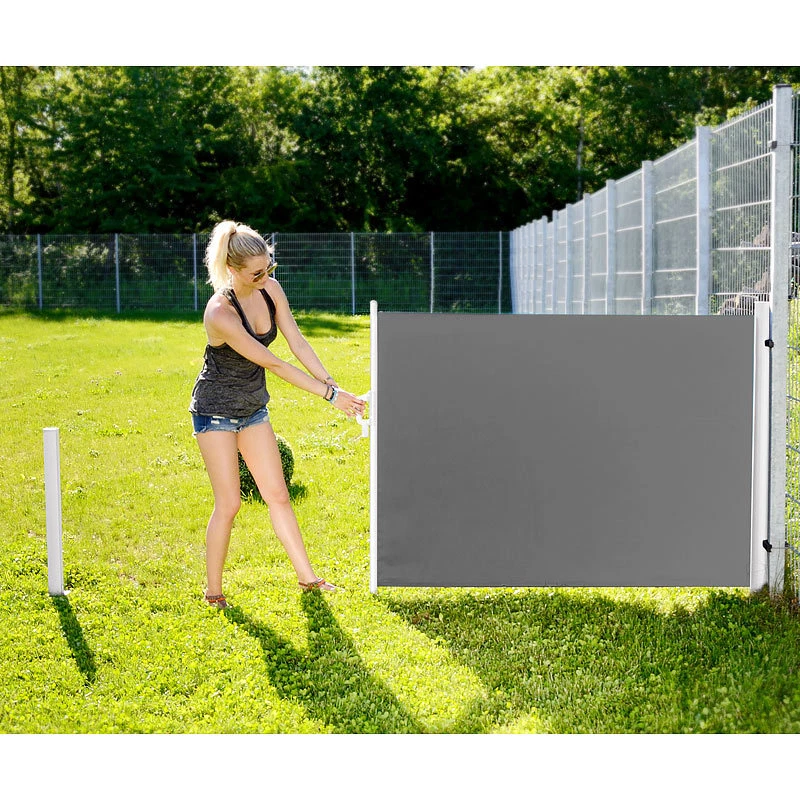Royal Gardineer Sichtschutz: Seitenmarkise 120 x 200 cm, anthrazit - Bild 2 von 2