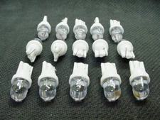 15 BRIGHT White Dome LEDs Side Marker Instrument Panel Dashboard Lights Bulbs GM
