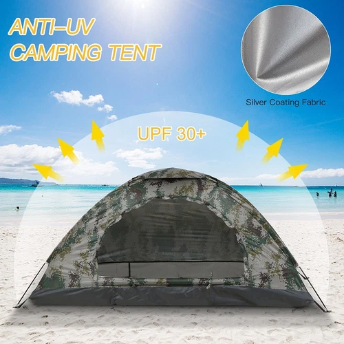 Anti UV beschichtetes tragbares Zelt für 2 Personen perfekt für Outdoor-Expedi - Bild 8 von 48