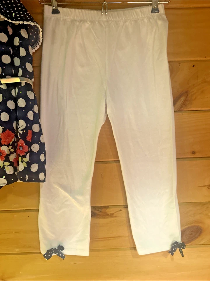 Conjunto de top y pantalón de verano Little Lass Flower talla 10/12 Foto 3 de 4