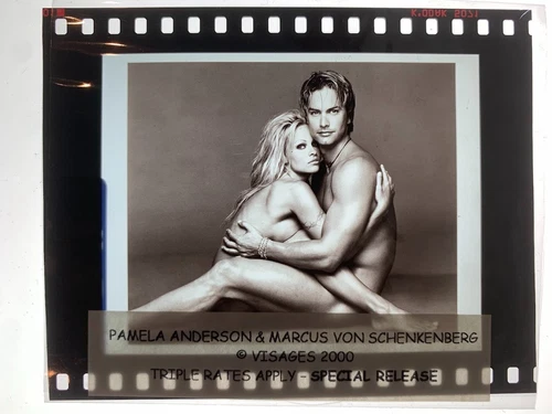 PAMELA ANDERSON  - Rare Original Press Photo Transparency by HERB RITTS 2000