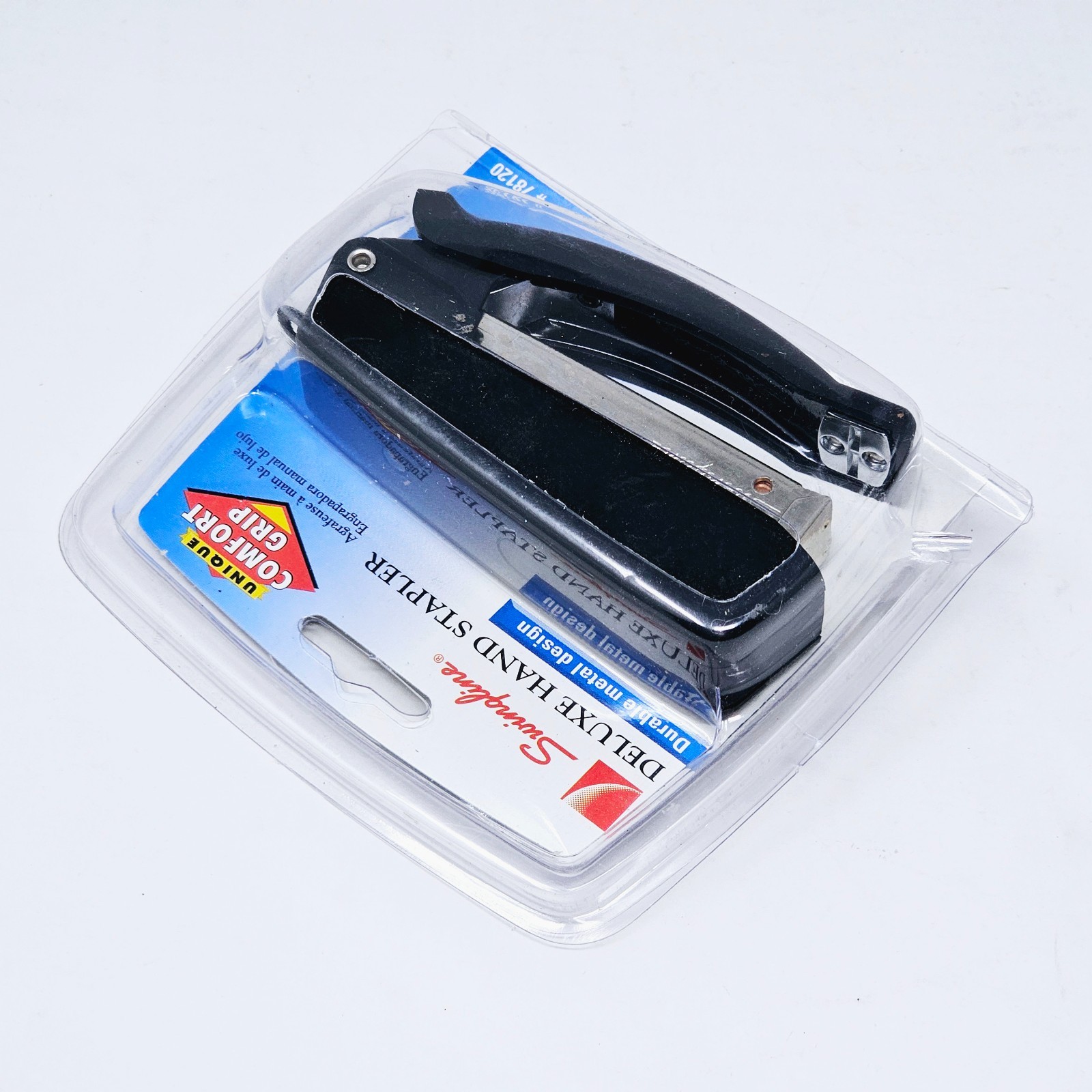 Vintage Lot of 2 Swingline Staplers 767 Brown, Deluxe Hand Stapler Black Sealed