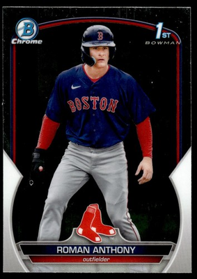 #ad #ad 2023 Bowman Chrome Prospects Roman Anthony 1st Bowman RC Boston Red Sox #BCP 71 $19.99