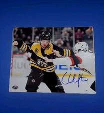 Connor Clifton Boston Bruins Signed 8x10 Fight Punch photo Sure Shot COA