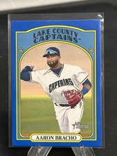 AARON BRACHO 2021 TOPPS HERITAGE MINORS BLUE PARALLEL /99 GUARDIANS