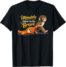 Retro Cute Monkey Punch Ultimately i Have to be Brave Viral T-Shirt