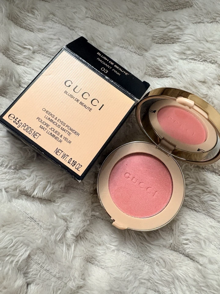 古驰 Blush de Beaute 哑光强力夜光腮红选择颜色全新带盒 — 第 2/4 张图片