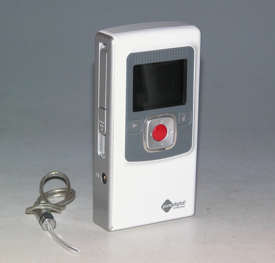 Flip Video F260W / PSV-552 60 Minutes Flash Media Camcorder - White #2757 - Image 2 of 4