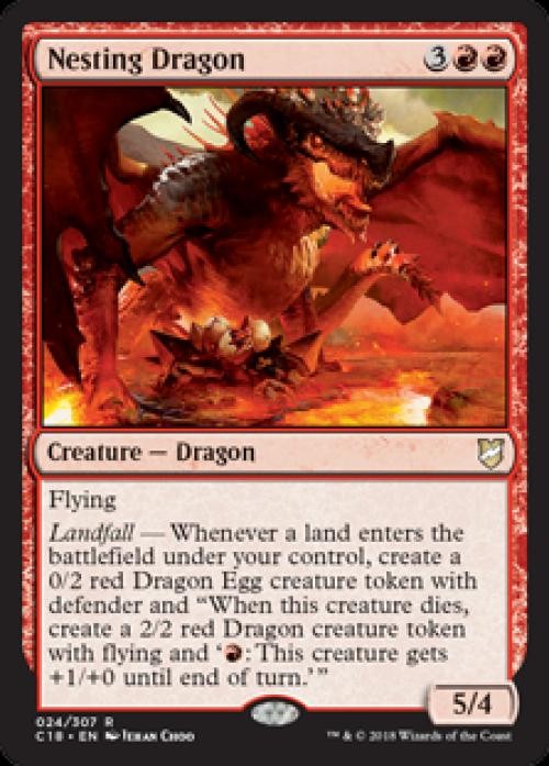 Nesting Dragon - Light Play MTG Commander 2018
