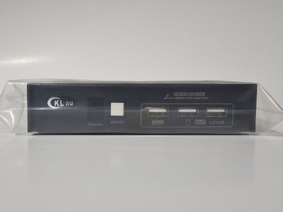 CKLau KVM Switch - 2 Port Usb Hdmi 4k With Remote. Model: CKLau-321H-2X