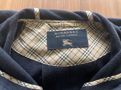 BURBERRY BLUE LABEL◆Hooded Poncho Blouson Navy/ポンチョ/38/コットン/E1P49-192-29/シミあり BURBERRY BLUE LABEL Hooded Poncho 38 Navy Women's #ED ZBB | eBay