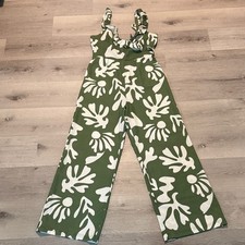 Green and White Jumpsuit