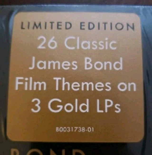 THE BEST OF BOND, JAMES BOND 007 Limited Rare Gold Vinyl 3xLP NEW Record #0642 - Image 2 of 4