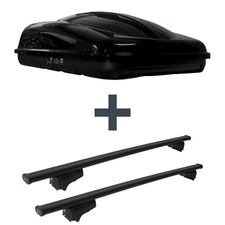 Dachbox Topbox TopBox 350 + Dachträger G3 Clop für Mercedes GLK Typ X204 NEU Set