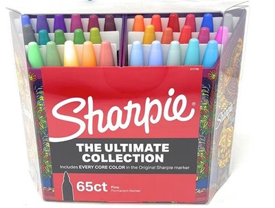 Sharpie The Ultimate Collection 65 Count Fine Point Permanent Markers 2171795
