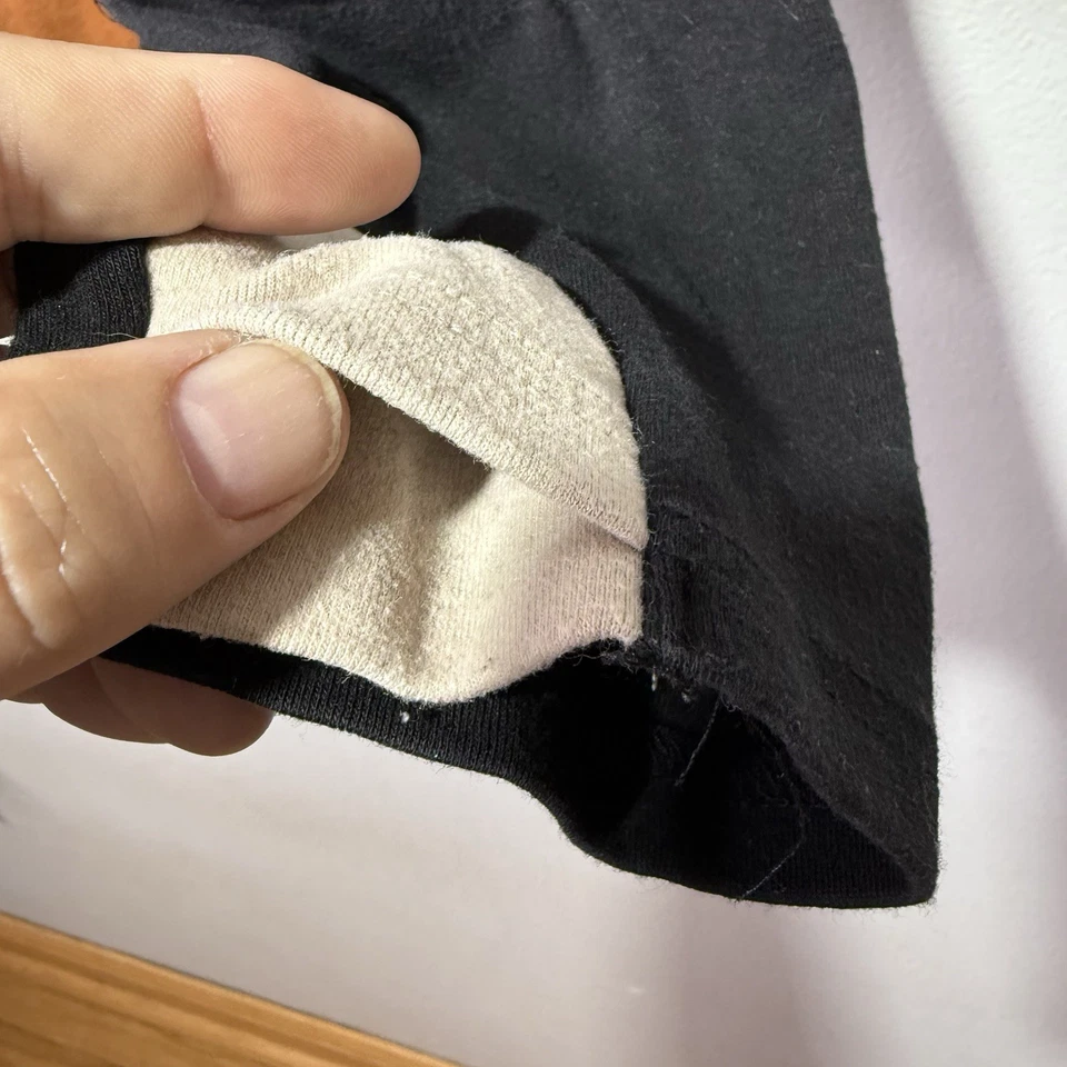 Ampersand Avenue Triple Stretch Hoodie XXXL Black Tan Rust Colorblock Pullover - Image 4 of 4