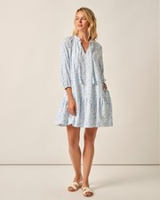 johnnie-O Vanessa Floral Cotton Blend Mini Dress Womens Maliblu (7852266)