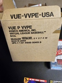 Factory Case Pack of 6 - Virtual League Baseball - Virtual Boy - US New Games!!