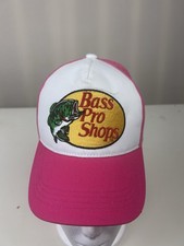Bass Pro Shops Pink Youth Girls Hat Baseball Cap NWOT Mesh Snapback Adjustable