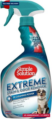 Simple Solution Extreme Stain & Odor Remover, Enzyme Stain Cleaner, 32oz