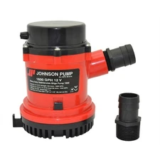 Johnson Pump SPX 16004-00 Heavy Duty Submersible Bilge Pump 1,600 GPH 12 Volt