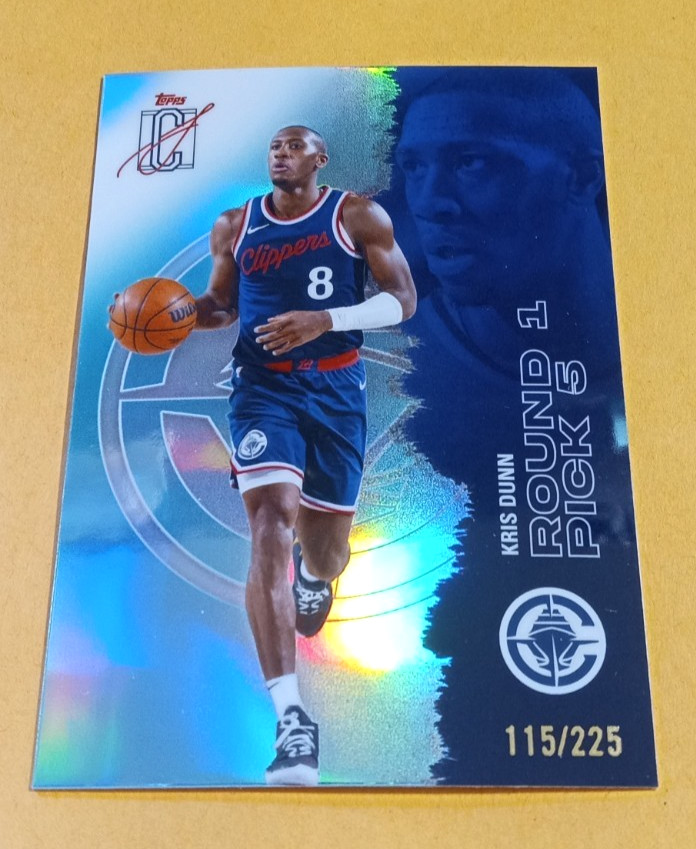 2025-26 Topps Signature Class Kris Dunn #72 Teal Refractor SP 115/225 - Clippers