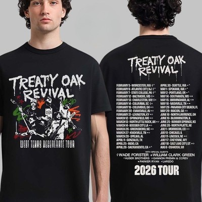 Treaty Oak Revival 2026 Tour Merch T-Shirt